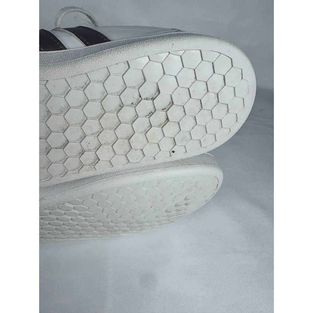 Adidas Grand Court EF0101 Kids 2.5 Sneakers Cloud White Leather Tennis Shoes